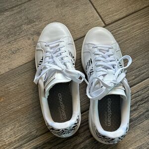 adidas White and Black Athletic Shoes